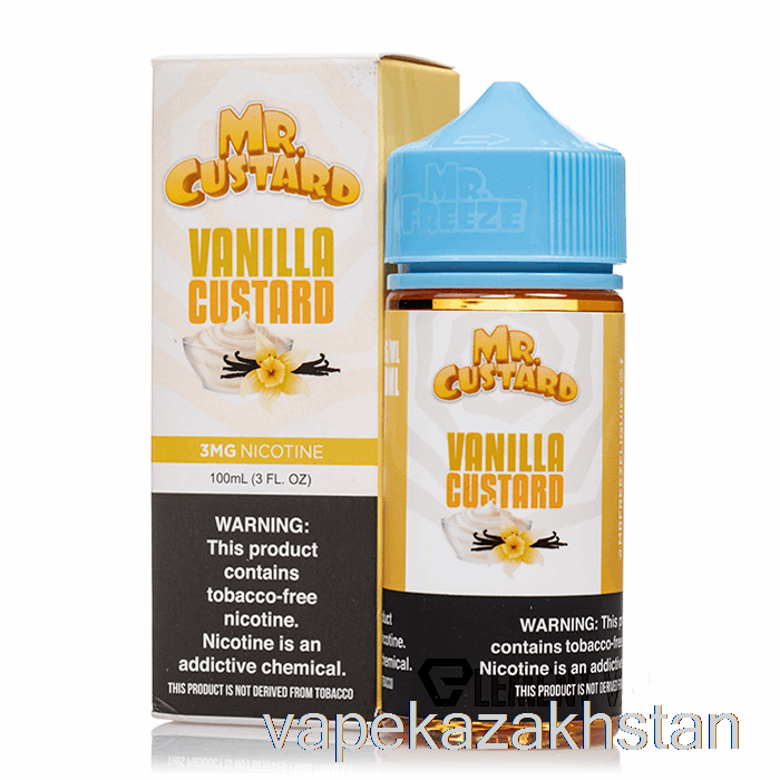 Vape Disposable Vanilla Custard - Mr Custard - 100mL 6mg